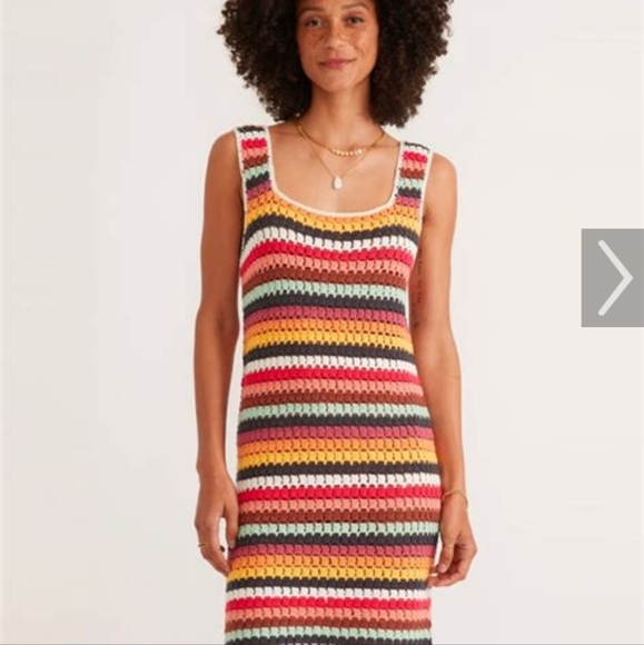 Marine Layer Red Orange Sheath Mini Dress - Picture 7 of 9